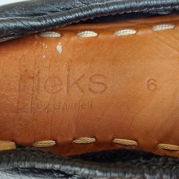 Tieks Ballet Flats by Gavrieli in Matte Black & Teal - Size 6 - Picture 10 of 11